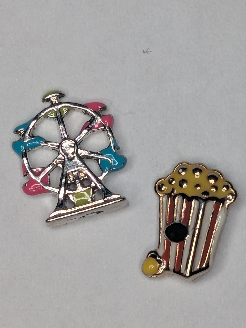 Origami Owl Ferris Wheel and Popcorn Charm Set